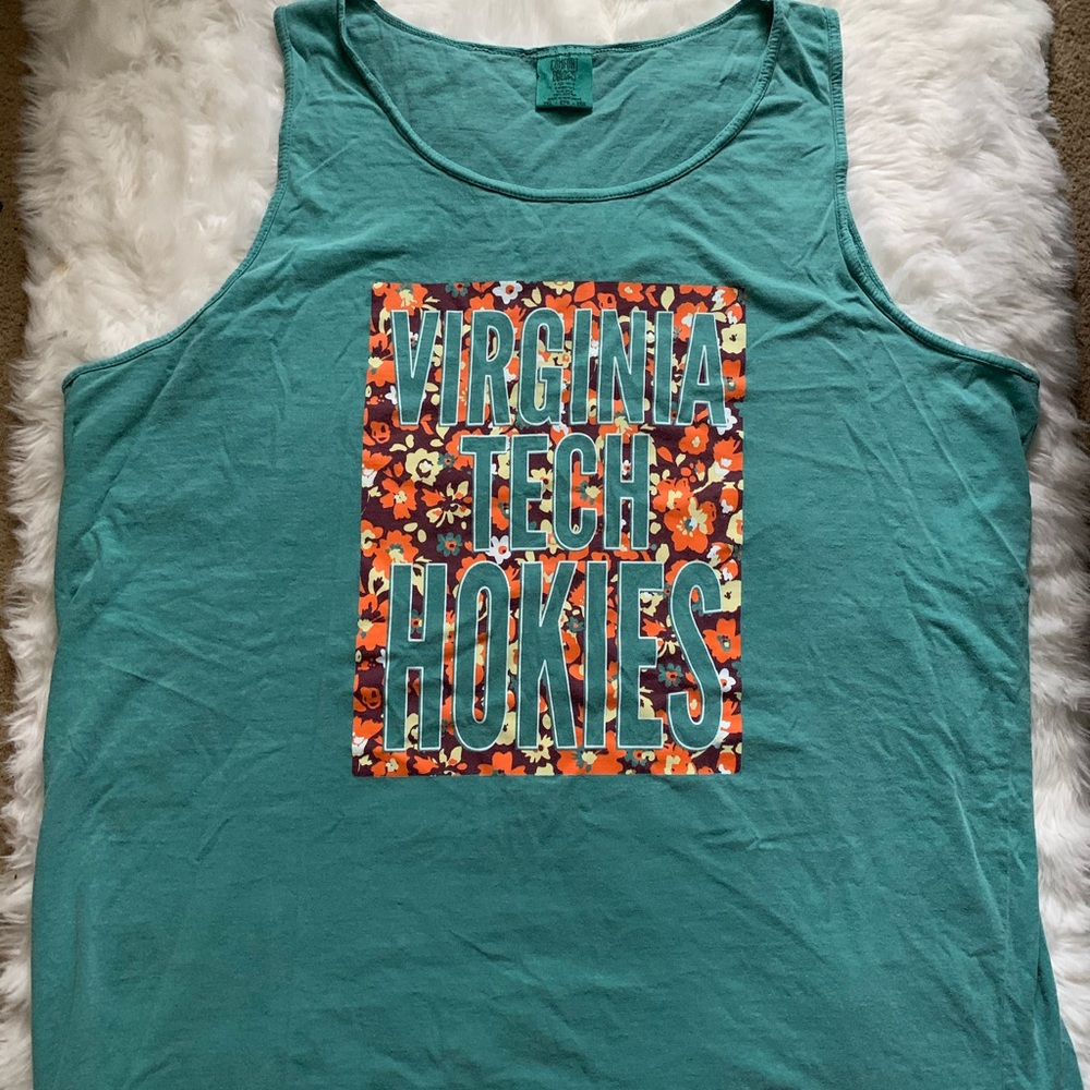 Floral Virginia Tech Tank Top